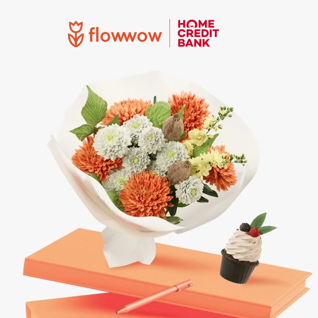 Получите скидку 15% на первый заказ в Flowwow